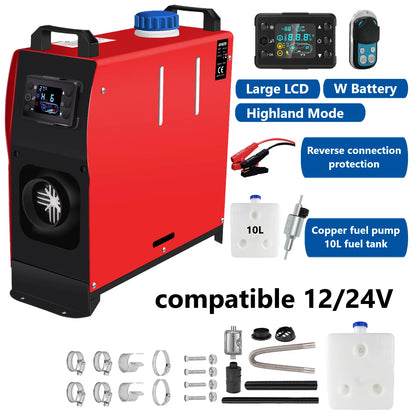Diesel Heater 2KW Air Heater 12V&24V 5KW Car Heater Diesel with Automatic Start Stop Timer Switch Parking Heater for Car Truck